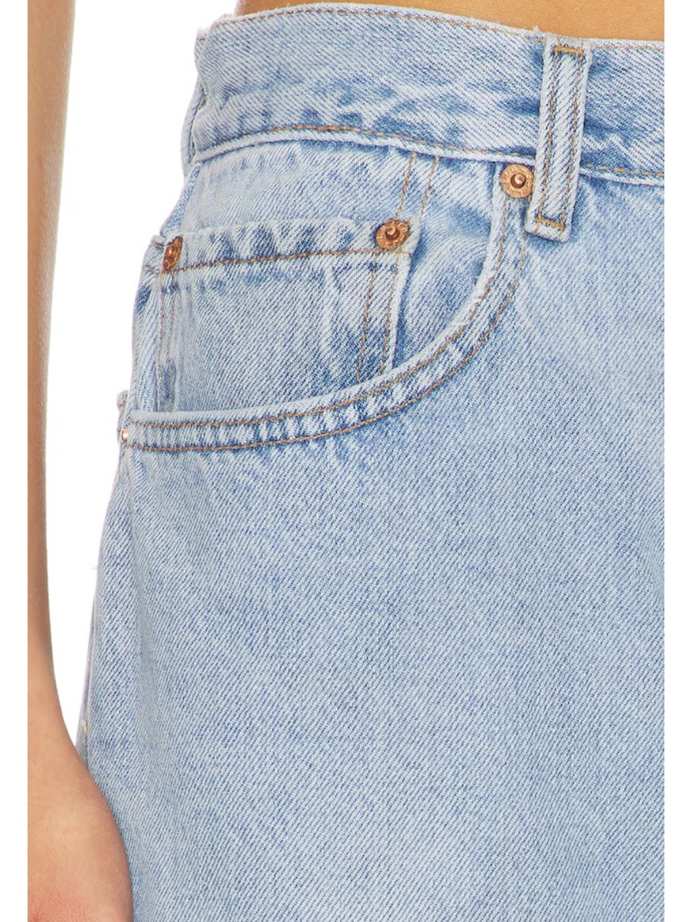 Aligrace Signature Baggy Straight Leg Jeans Light Medium blue Revolve $418 31 - Picture 13 of 13